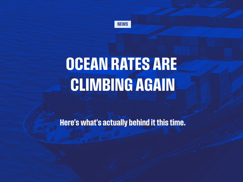 What’s Actually Driving Ocean Rates Higher This Fall